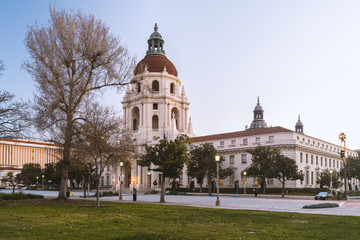 Fototapeta na wymiar The Pasadena City Hall