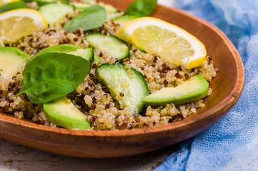 Quinoa salad with vegetables