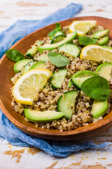 Quinoa salad with vegetables