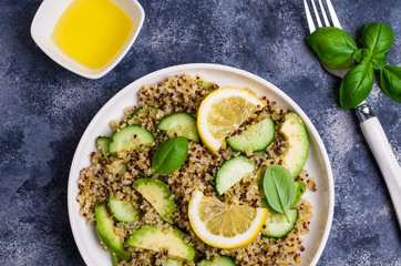 Quinoa salad with vegetables