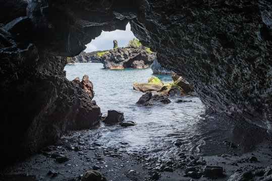 Lava Tube On Maui, Hawaii