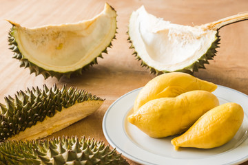 King of Fruits, Durian is a popular tropical fruit in asian countries.
