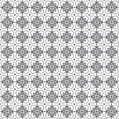 Stylish Black And White Monochrome Geometric Graphic Pattern Vector Illustration