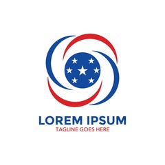 America theme logo. icon. vector illustration
