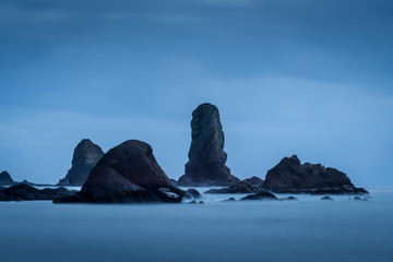 Sea Stacks off Taylor Point, Olympic National Park, Pacific Coastline