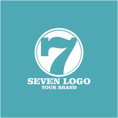 Seven Logo Vector Template Design Illustration