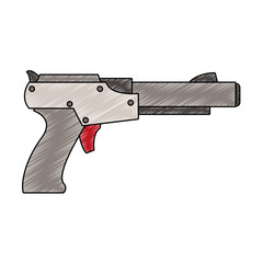 Retro console handgun vector illustration graphic design