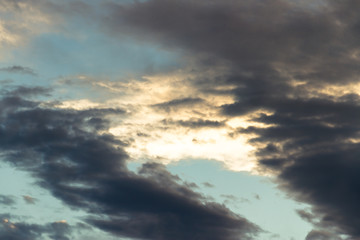abstract background with sky and colorful clouds
