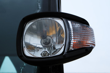 Lighting equipment of a modern tractor. © PhotoBetulo