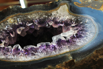 natural abstract agate and amethyst texture