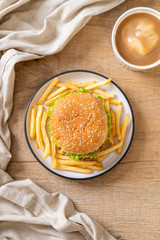 fried chicken burger