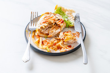 fried chicken burger