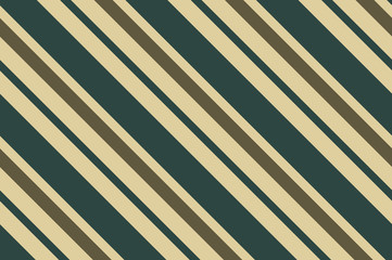 Seamless pattern. Dark green stripes on beige background. Striped diagonal pattern For printing on fabric, paper