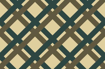 Geometric seamless pattern with intersecting lines, grids, cells. Criss-cross background in traditional tile style. 
