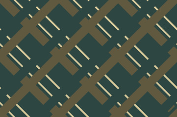 Geometric seamless pattern with intersecting lines, grids, cells. Criss-cross background in traditional tile style. 