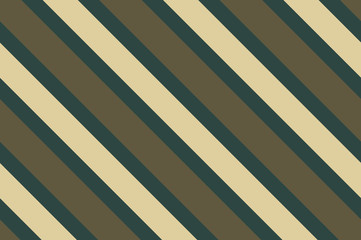 Obraz premium Seamless pattern. Dark green stripes on beige background. Striped diagonal pattern For printing on fabric, paper