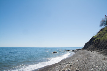 rocky beach near Black Sea