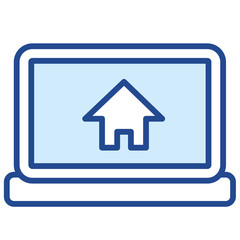 Immobilienportal Website Vector Icon Ilustration