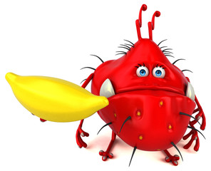 Fun germ - 3D Illustration