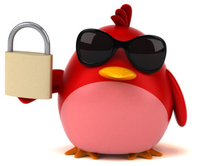 Red bird - 3D Illustration