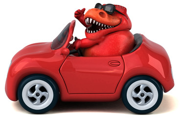 Fun Trex - 3D Illustration © Julien Tromeur