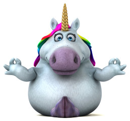 Fun unicorn - 3D Illustration © Julien Tromeur