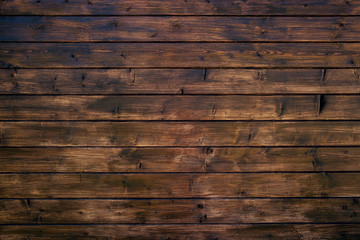 Brown wooden background. Horizontal stripes.