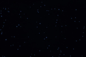 Milky Way stars photographed through a telescope. 