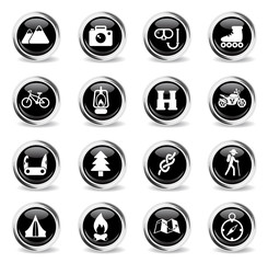 active recreation icon set