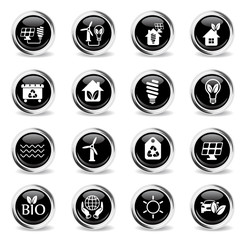 alternative energy icon set