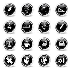 creative process icon set