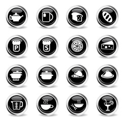 food and kitchen icon set