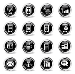 mobile connection icon set