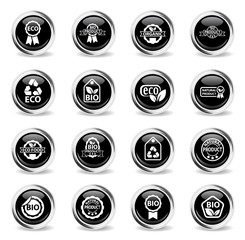 eco label icon set