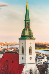 Fototapeta na wymiar Detail of St. Martin's Cathedral in Bratislava, Slovakia
