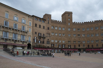 Fototapeta premium Piazza Del Campo, Siena, Italy
