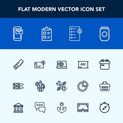 Modern, simple vector icon set with balance, hammer, weapon, global, internet, gun, email, blackboard, mail, satellite, money, aluminum, phone, black, war, space, gift, metal, chalkboard, job icons