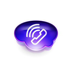 Phone support call center button