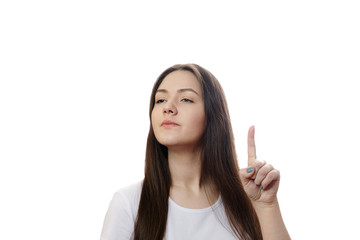 girl shows thumbs up