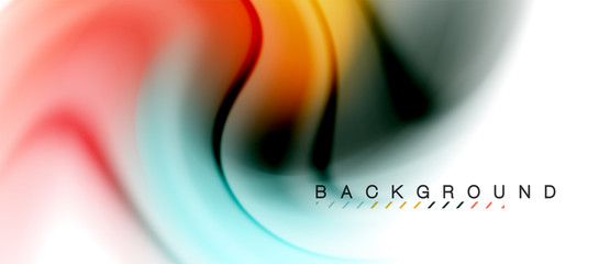 Swirl fluid flowing colors motion effect, holographic abstract background