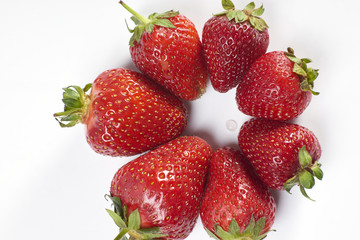 fruits, vitamins, natural, fresh foods, strawberry, dessert, chocolate, summer, harvest