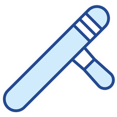 Polizei Schlagstock Vector Icon Illustration