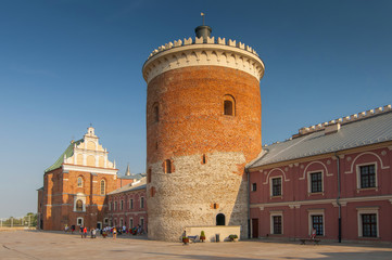 View of the Lublin Royal Castle in Poland. - obrazy, fototapety, plakaty