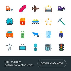 Modern Simple Set of transports, food, industry, hotel Vector flat Icons. Contains such Icons as bathroom,  room,  freight, bathrobe,  bath and more on white background. Fully Editable. Pixel Perfect