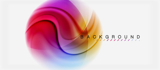 Swirl fluid flowing colors motion effect, holographic abstract background