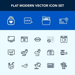 Modern, simple vector icon set with clean, laundry, folder, finance, burger, money, cash, leather, bag, window, equipment, medicine, style, hamburger, house, fashion, object, diagnostic, blank icons