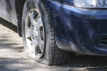 Moscow, Russia - May, 10, 2018: cars on a parking in Moscow