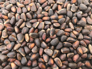 A handful of pine nuts