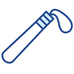 Gummiknüppel Polizei Vector Icon Illustration