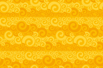 art Nouveau swirl seamless pattern.